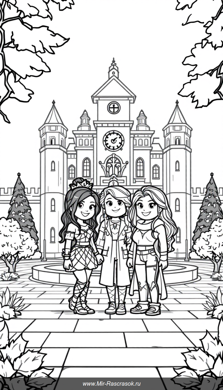 Откройте мир Roblox Royale High с нашими персонажами для раскраски 🌟 Прекрасные дружелюбные герои 🏰 и волшебная школа ждут вашего творчества 🎨 Идеально для детей и фанатов Roblox 👧🧑 Наполните страницы яркими цветами и весельем с раскрасками из Royale High 💫