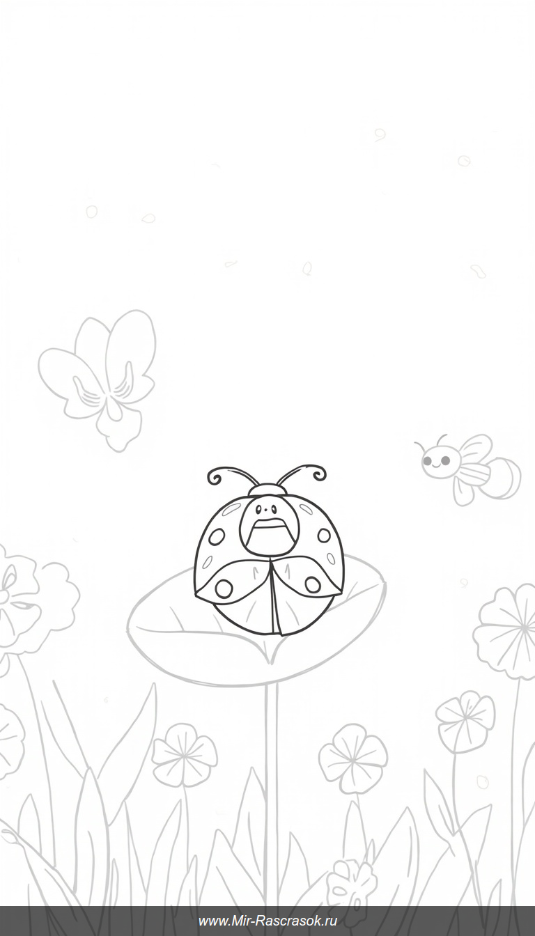 Познакомьтесь с божьими коровками и их друзьями в нашем веселом раскраске 🐞🦋🐝 Простые контуры и дружелюбные персонажи помогут детям развить творческие способности и насладиться процессом раскрашивания 🌸🌿 Идеально для малышей, которые любят природу и яркие цвета!