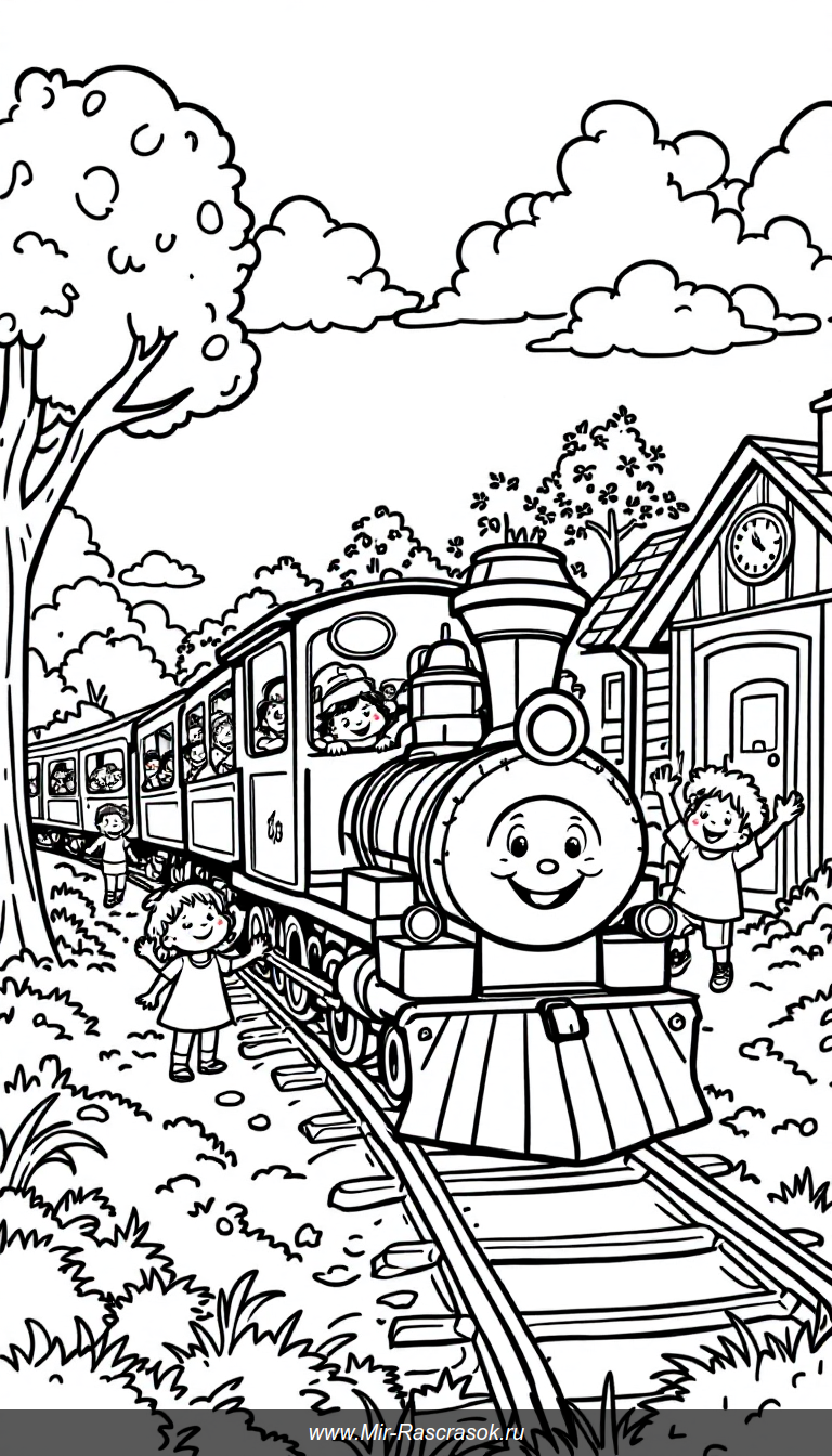 Веселые приключения на поезде для детей