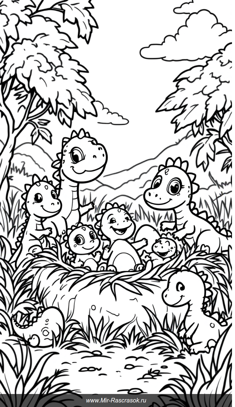 Веселое открытие жизни в доисторическом мире для детей