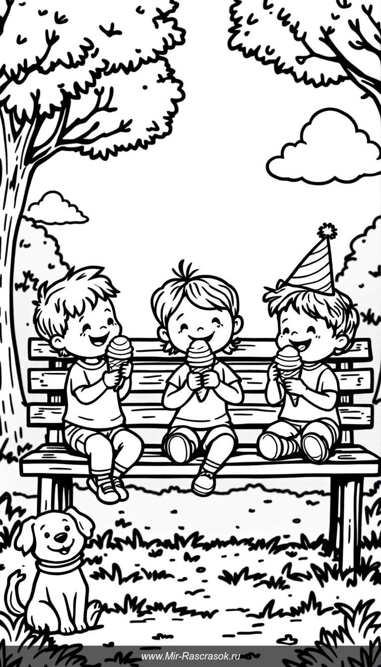 Улыбки с мороженым для детской радости