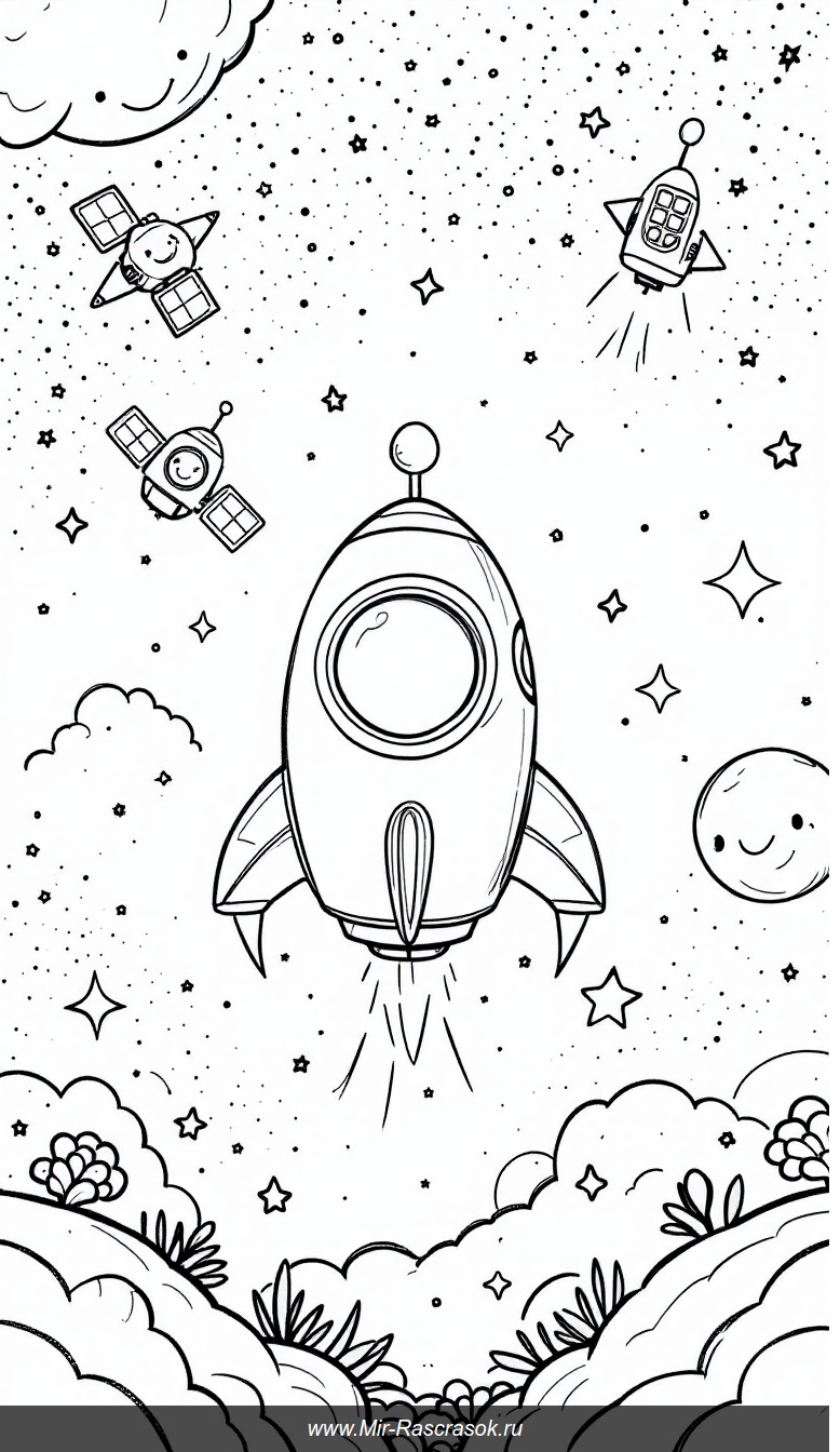 Радостное космическое путешествие для маленьких художников