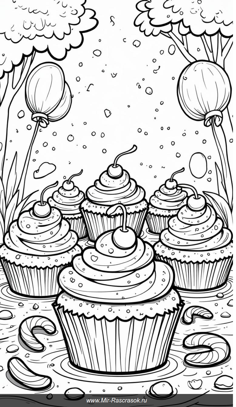 Рисуем радость Кексов волшебного мира