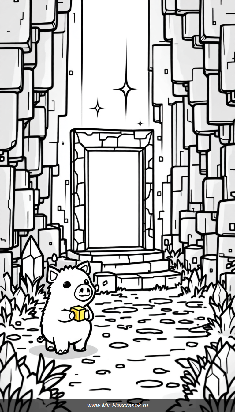 Путешествие в Нижний мир Minecraft и дружелюбные существа