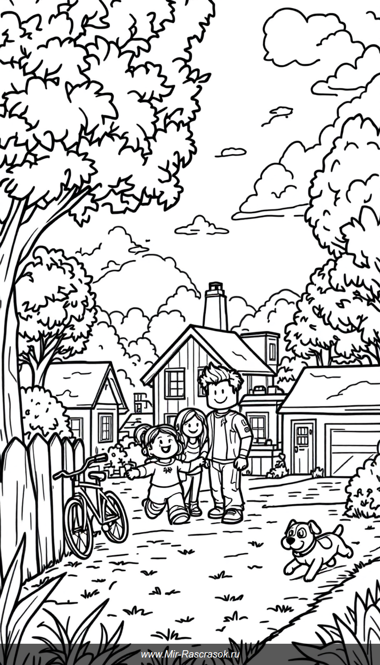 Строим дом в Блоксбург вместе с Роблокс