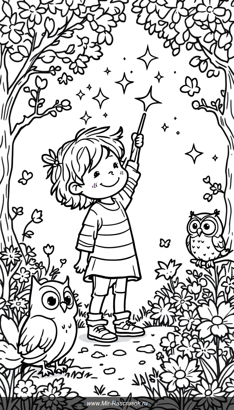 Откройте мир волшебства с нашей раскраской волшебных палочек ✨🧙‍♂️ Идеально для детей которые любят сказки и творят чудеса своими руками 🌟 Раскрасьте звёздочки и узоры вокруг палочек и создайте свой волшебный мир вместе с нами 🌈🖍️