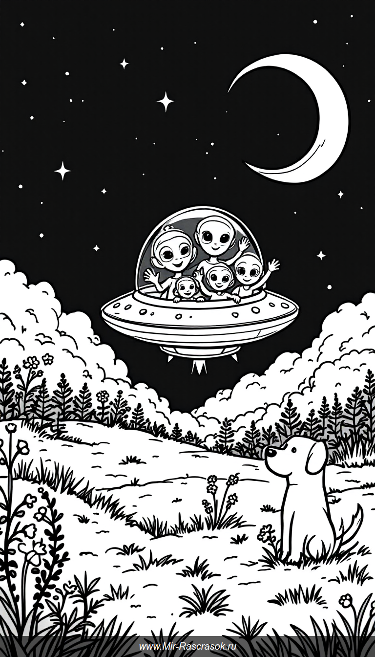 Дружелюбные пришельцы и их летающая тарелка