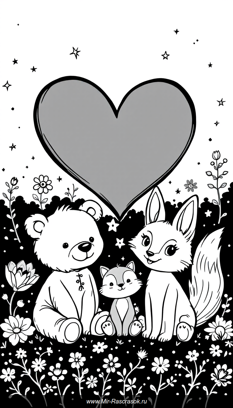 Милые Животные для Раскрашивания