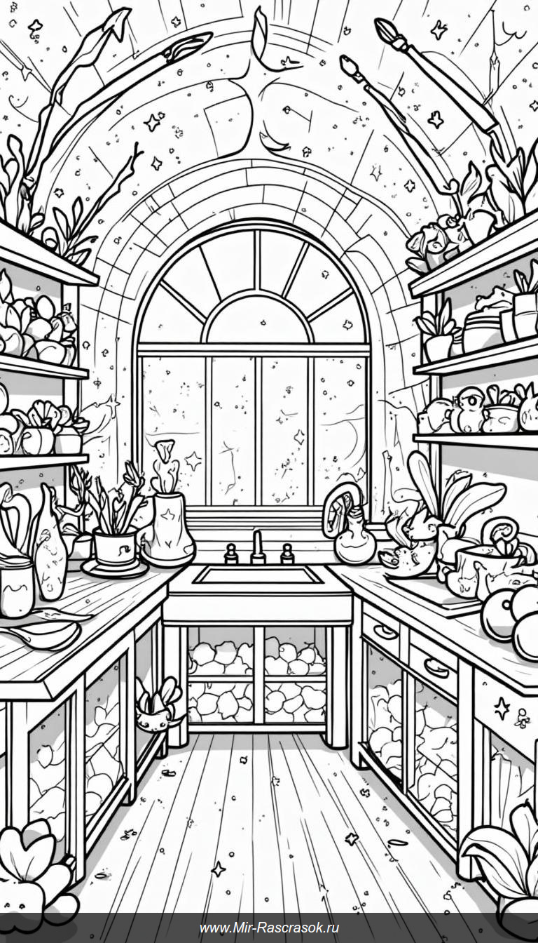 Волшебная мастерская для раскрашивания магических палочек