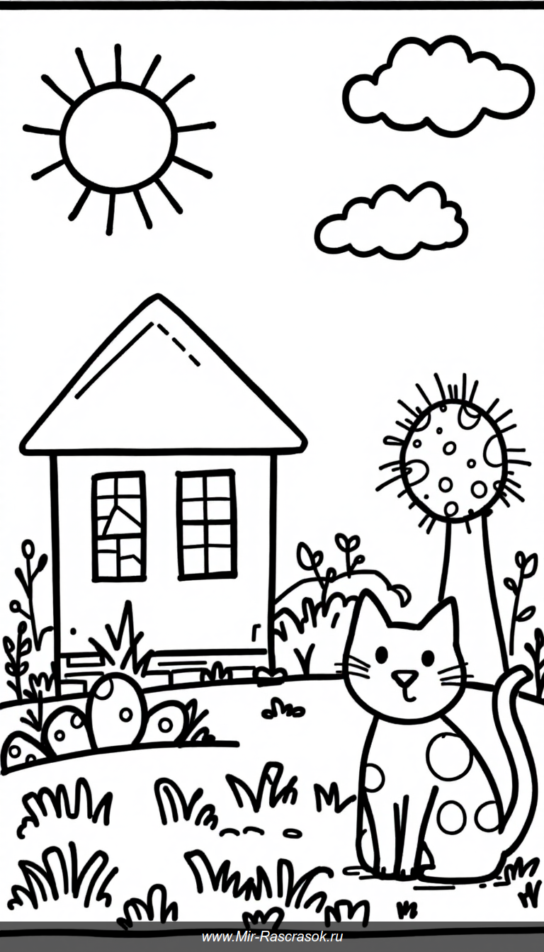 Простые фигуры для детской раскраски