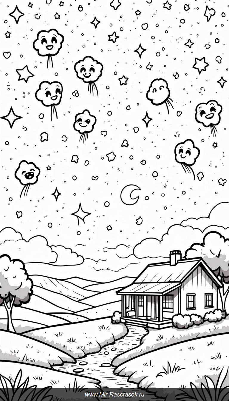 Творите на фоне волшебного звездного небосклона