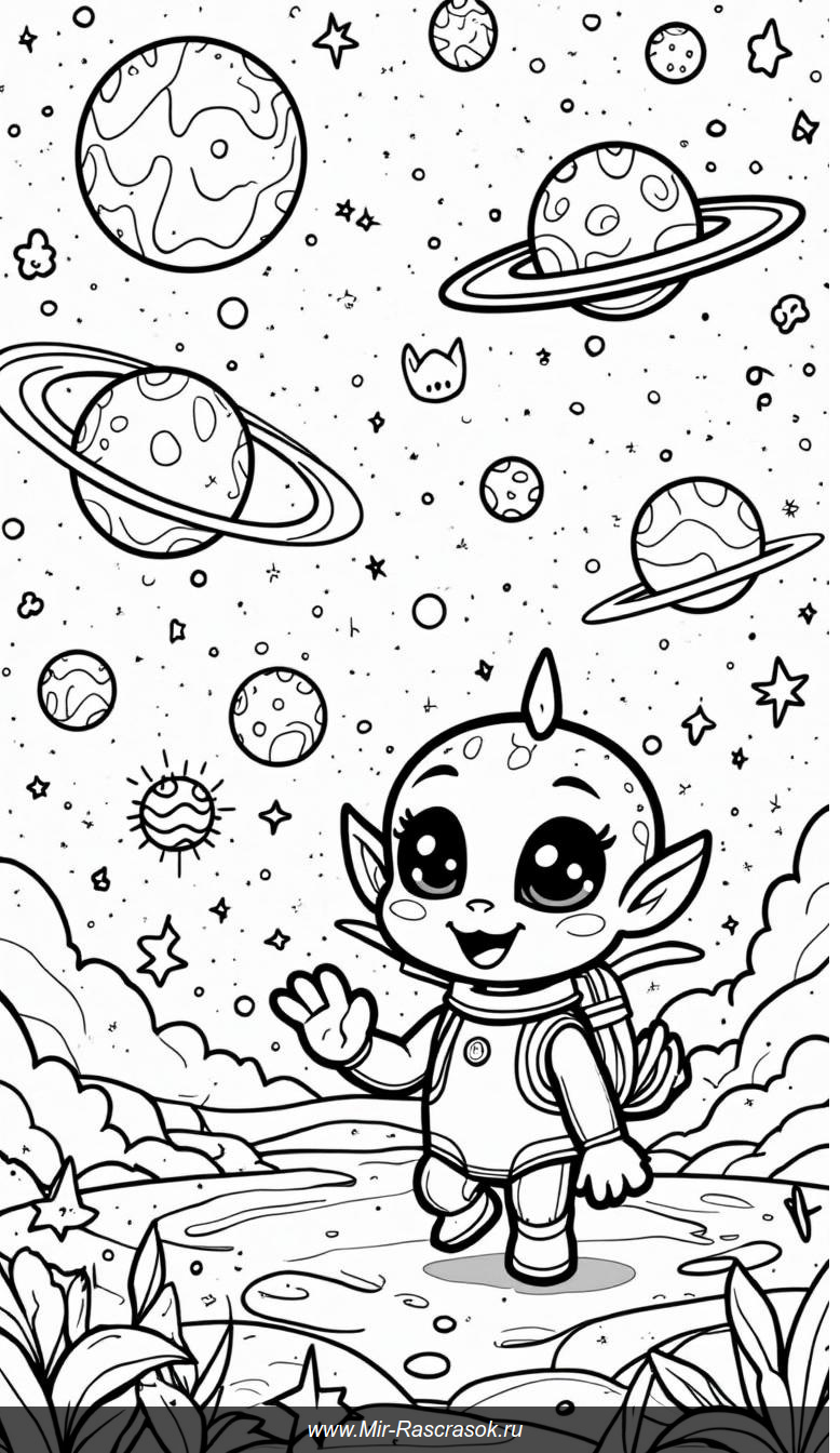 Волшебное пространство раскрашивания для детей и взрослых