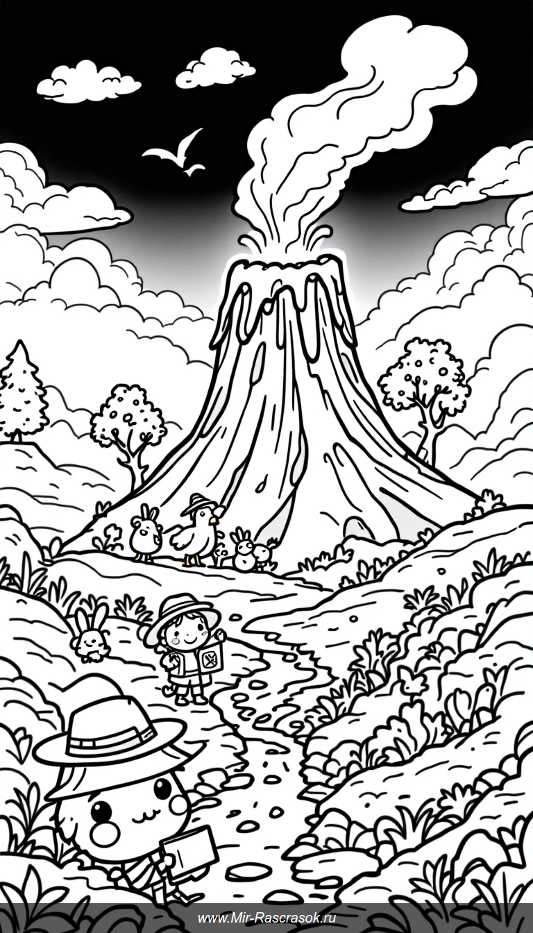 Весёлые приключения у дружелюбного вулкана