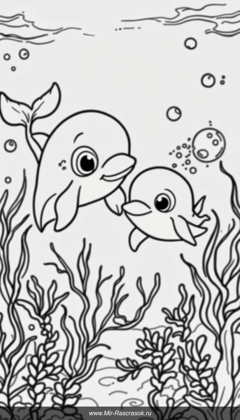 Погрузитесь в мир океана с нашими раскрасками дельфинов и китов 🐬🐋 Простые и радостные рисунки помогут детям развить воображение и узнать больше о морских животных 🌊 Идеально для весёлого и познавательного творчества дома или в школе 🎨✨