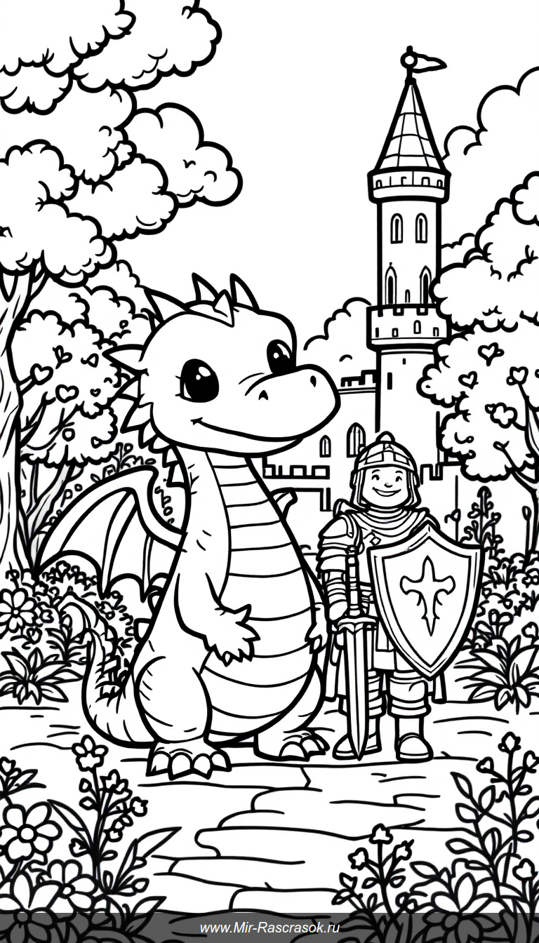 Драконы и рыцари в волшебном замке